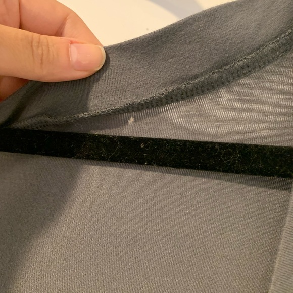 ASOS backless long sleeved sexy grey top w/ tie - Picture 5 of 9